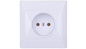 Akcent Gniazdo Pojedyncze B/U Białe Gp-1A/00