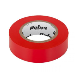 TAŚMA IZOLACYJNA CZERWONA 10Y PVC REBEL 0,13x19mm