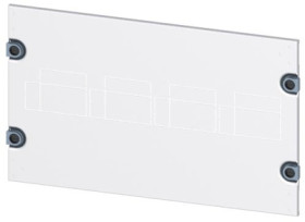 Aperture, rectangular, sheet steel, (W x H x D) 600 x 300 x 10 mm, light gray, 8PQ2030-6BA30