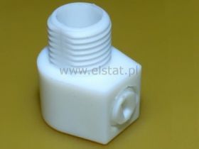 Zabezpieczenie/blokada przewodu białe, gwint zew