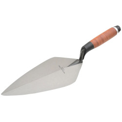 Marshalltown M3411L 34L Wide London Pattern Brick Trowel Leather Handle 11in