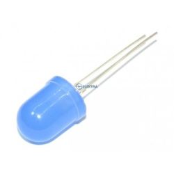 dioda LED 10mm niebieska (470nm) matowa 500mcd