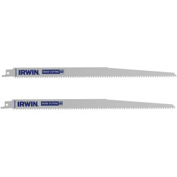 Irwin IW1016304 Sabre Saw Blade Coarse Wood Cutting 305mm Pack of 2