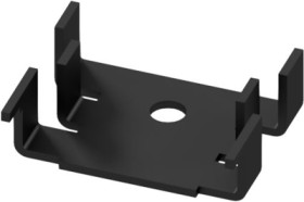 Finger shaped heatsink, (L x W x H) 18 x 25.4 x 8 mm, 25 K/W, black anodized, 10034956