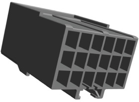 Obudowa złącza 8-pinowe 2-rzędowe raster: 3.96mm TE Connectivity Żeński AMP Universal Power Uniwersalne złącze zasilania