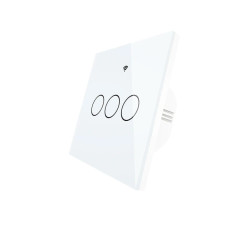 Włącznik Dotykowy ZigBee TUYA 3obw. biały #bez N
