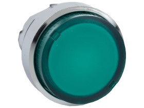 Przycisk wystający zielony samopowrotny żarówka BA 9s metalowy typowa ZB4BW13 SCHNEIDER ELECTRIC