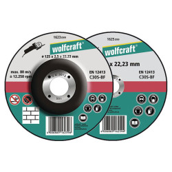 Wolfcraft 1623300 Angle Grinder Cutting Discs &#xF8; 125mm 5-pk