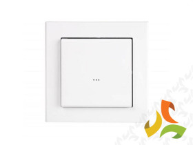 Radiowy przycisk ścienny 1-klawiszowy 2-kanałowy bateryjny (OSPEL Sonata) FW-WSO2 F&F FILIPOWSKI