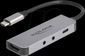 61064 Adapter, USB-C > HDMI, 4K 60Hz, 2x 3.5 mm, USB-C