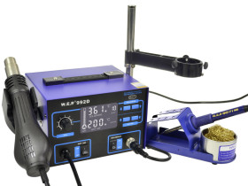Stacja Lutownicza WEP 992D 75W ze Statywem - Uchwyt na Hotair