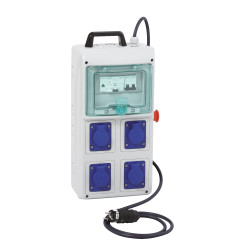 Rozdzielnica 16A Wtyczka, gniazdo 230 V 2P + E Schneider Electric Jasnoszary Montaż powierzchniowy IP44