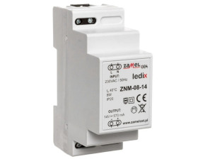 Zasilacz LED modułowy 14V DC 8W ZNM-08-14 LDX10000017