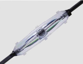 Mufa żywiczna przelotowa z żywicą EG i złączkami śrubowymi, M12 EG/V, 131867