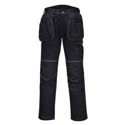 Spodnie robocze Unisex T602 EN 14404, roz. 112 cm, W: 44 in, kolor: Szary, Czarny, Portwest