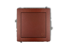 DECO Wyłącznik zwierny przycisk "światło" brązowy metalik 9DWP-5 KARLIK