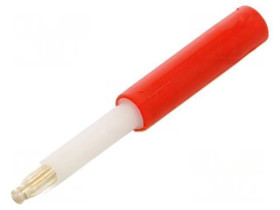 Złącze laboratoryjne bananowe 2mm wtyk 25A 30VAC 60VDC 47mm 24.0100-22