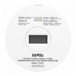 Czujnik Tlenku Węgla i Dymu ZAMEL CTD-01
