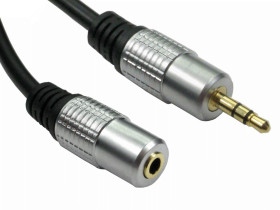 Złącze AUX złącze A: Jack stereo 3,5 mm złącze B: Jack stereo 3,5 mm długość 10m RS PRO Czarny rodzaj A Męskie rodzaj B