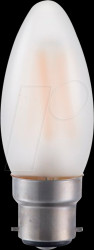 LX024061301 Ba22d LED lamp, 4 W, 380 lm, 2500 K, frost, filament, dimmable