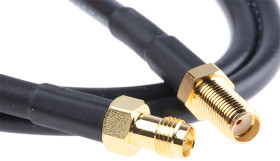 Kabel koncentryczny złącze A SMA złacze B RP-SMA typ kabla RF195 Z zakończeniem