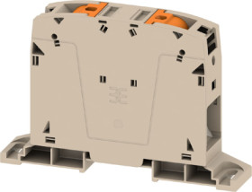 Through terminal block, push-in connection, 95 mm², 232 A, 8 kV, dark beige, 2694150000