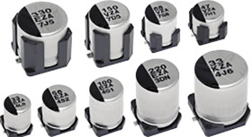 AEC-Q200 Kondensator 150μF ±20% 35V dc SMD 27mΩ Panasonic