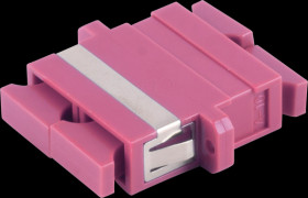 BS07-60063 FO coupler, SC / SC, duplex, violet