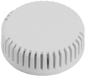 ABS miniature enclosure, (Ø x H) 60 x 20 mm, light gray (RAL 7035), IP30, 1551V12GY