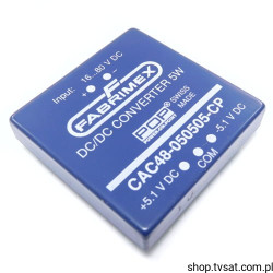 CAC48-050505CP DC-DC 6-80 V to 5.1V 5W THT FABRIMEX