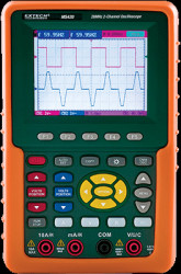 2-channel hand-held oscilloscope MS420, 20 MHz, 100 MSa/s, 3.8&quot; LCD, 17.5 ns