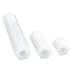 Tuleja dystansowa 10mm, gwint wew. M3 poliamid HP-10