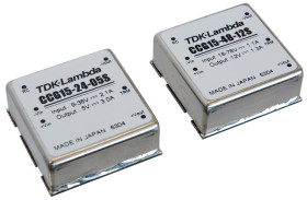Konwerter DC/DC CCG15, Uwe 76V dc, Uwe 18V, Uwy 5V dc, TDK-Lambda 3 A 15 W -40 °C 85 °C Otwór przelotowy