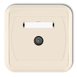 LIZA Gniazdo antenowe pojedyncze TV beżowy 1GTV-1L