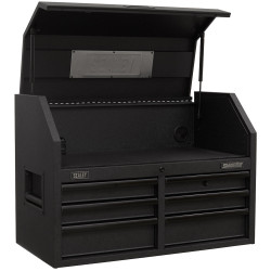 Sealey AP3607BE Topchest 6 Drawer 910mm with Soft Close Drawers &amp; Power Strip