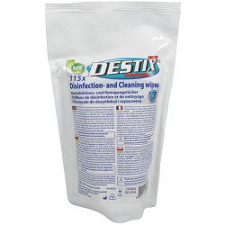 Destix disinfectant wipes, refill pack, DX2012, package with 115 pieces