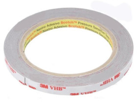 3M 4936 9MM 5.5M Taśma: mocująca W: 9mm L: 5,5m Thk: 600um akrylowy szary