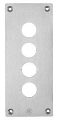 Płyta czołowa z nawiertami, XAP-E, metalowa, 4 otworów poziom. XAPE304