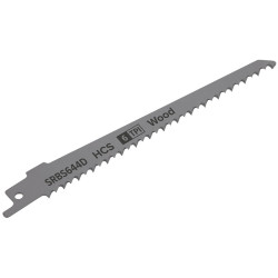 Sealey SRBS644D Reciprocating Saw Blade Clean Wood 150mm 6tpi - Pack of 5