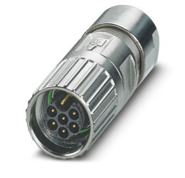 Złącze wielostykowe przemysłowe 7-pinowe M17 Montaż na kablu Wtyczka Phoenix Contact