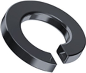 Spring washers, M3, H 0.8 mm, inner Ø 3.1 mm, outer Ø 6.2 mm, spring steel, according to DIN 127 A, BYB-3-17H254