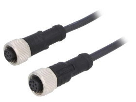 M12A08FL12AFLSB001 Kabel do czujników/automatyki 8PIN M12-M12 1m wtyk wtyk
