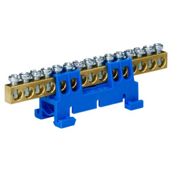 Zacisk listwa zaciskowa 15-torowa niebieska 15/N