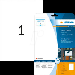 9500 SPECIAL A4 outdoor film labels, white
