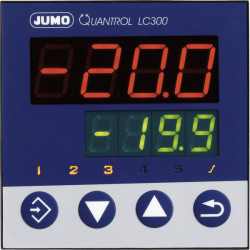Jumo 598845 Quantrol LC300 Temp Controller 3A Relay 80x96x96mm
