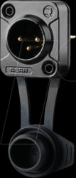 RRX3M-Z-012-0 XLR chassis plug, 3-pin, IP65