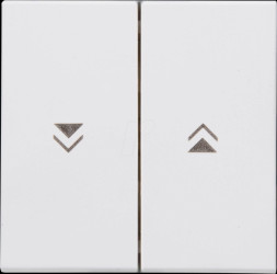 490387007 HK07 - surface double rocker with arrow symbol, Arctic white