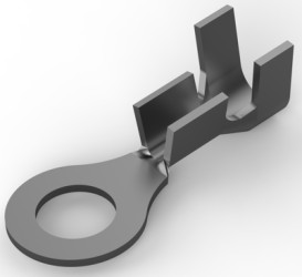 Uninsulated ring cable lug, 0.518-1.31 mm², AWG 20 to 16, 4.17 mm, M4, 60322-2