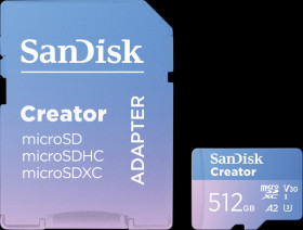 SDSQXAV-512G-GN6MS SanDisk Creator MicroSD 512GB