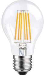 LED lamp, E27, 8 W, 1055 lm, 240 V (DC), 240 V (AC), 2700 K, clear, warm white, E, FA278CL